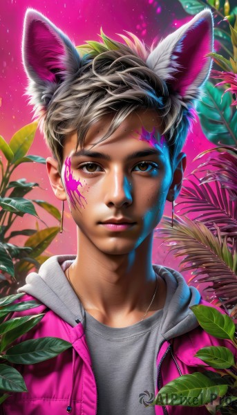 A stunning portrayal of a male in a calm dynamic scene