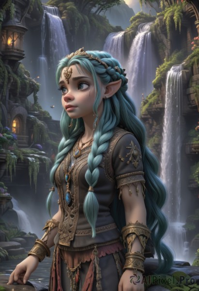 A ethereal outdoors featuring a female