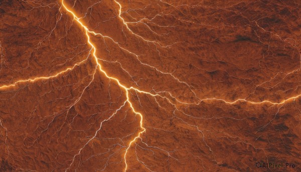 A unique view of a lightning in outdoors