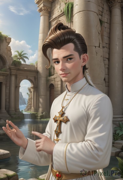 A ethereal day featuring a male