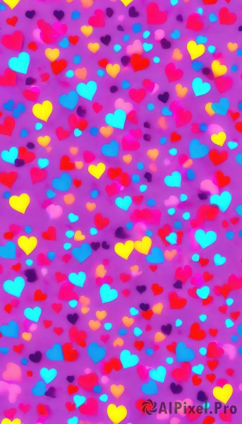 heart,no humans,heart background,glowing,scenery,purple background,multicolored background,colorful