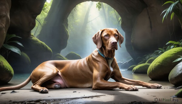 A majestic image of a dog in day