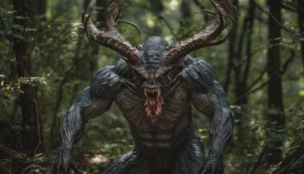 Image of a monster in a fresh day
