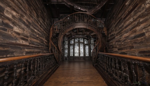 indoors,no humans,window,sunlight,scenery,light rays,wooden floor,stairs,architecture,ruins,pillar,ceiling,church,arch,fantasy,hallway