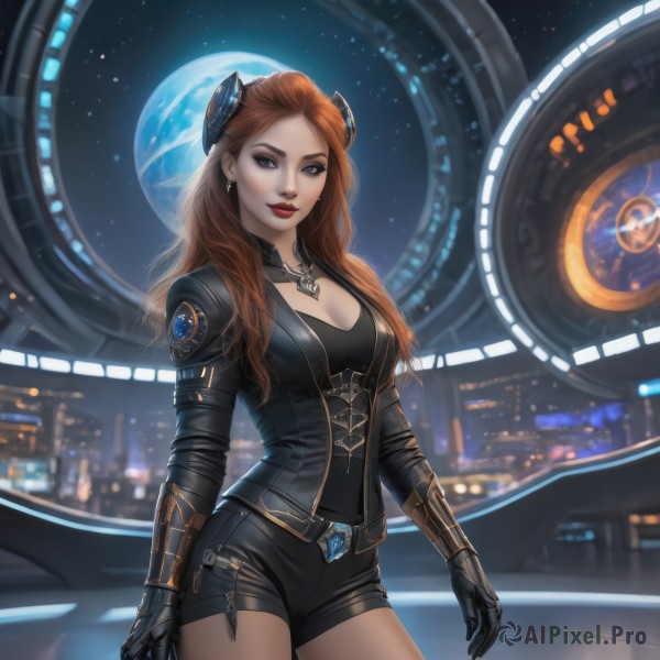 A female showcased in a vivid moon