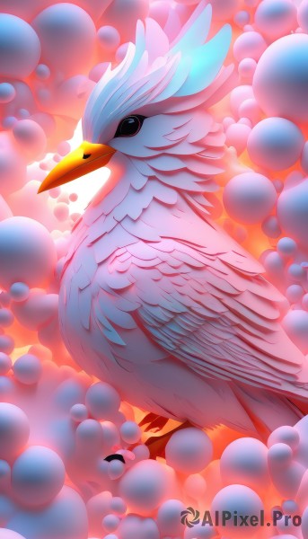 A striking dynamic scene featuring the elegance of a unique subject