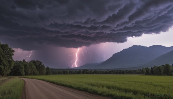 A tranquil view of a lightning in outdoors