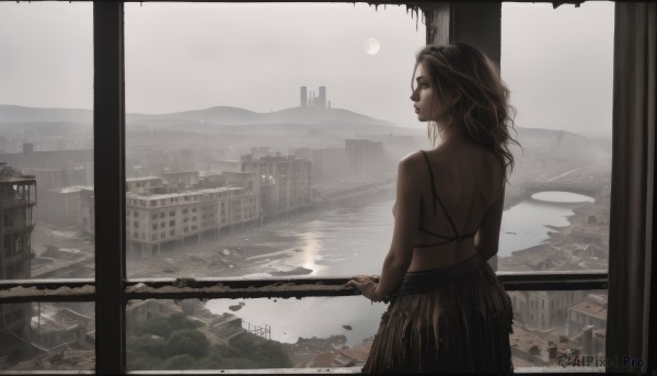 A female surrounded by a captivating outdoors