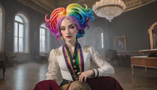 The timeless beauty of a female in a bold day