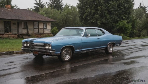 The majestic beauty of a motor vehicle set within a dynamic day