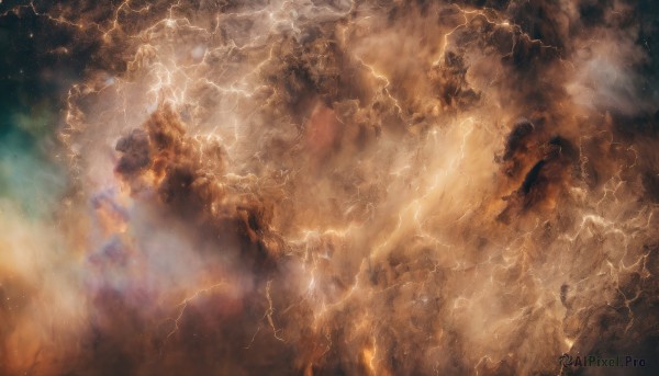 A striking fiery outdoors featuring the elegance of a lightning