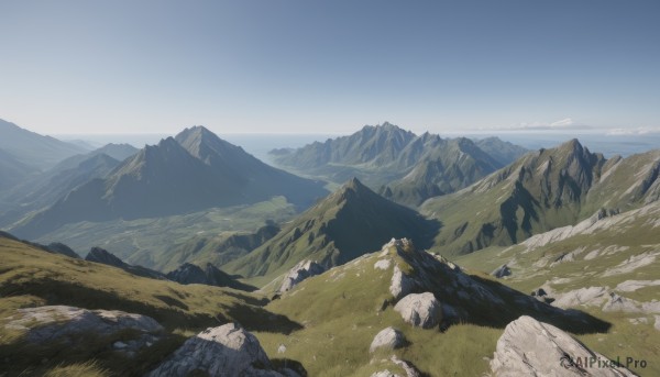 The charm of a landscape in a tranquil day