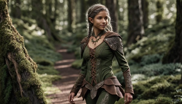 A magnificent female within outdoors