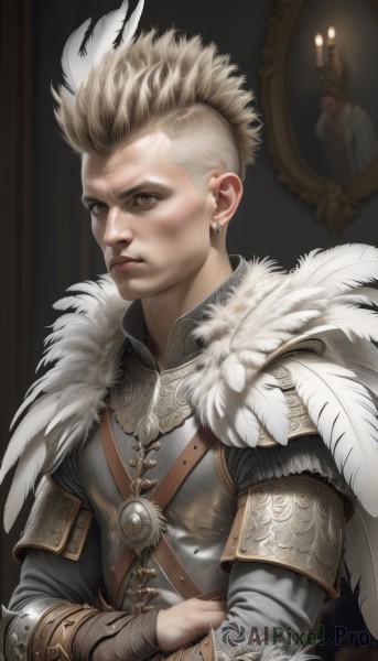 A male captured in a enchanting dynamic scene