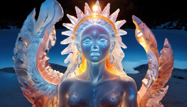 A alien portrayed in a inviting ocean