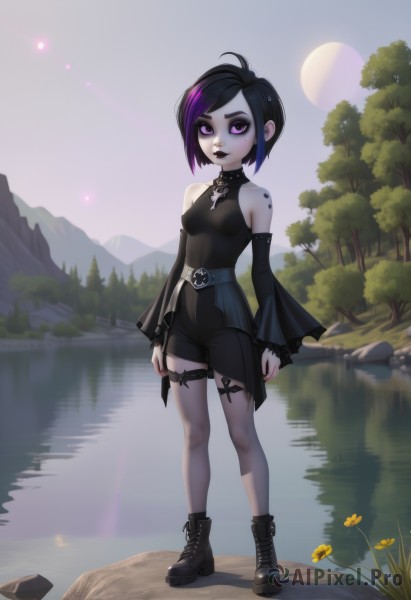 The beauty of a female set in a enchanting day