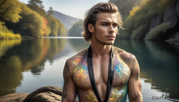 A stunning view of a male in day