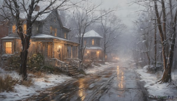 A unique subject framed by the beauty of a lush snowy outdoors
