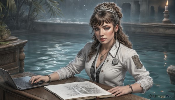 A inspiring female within dynamic scene