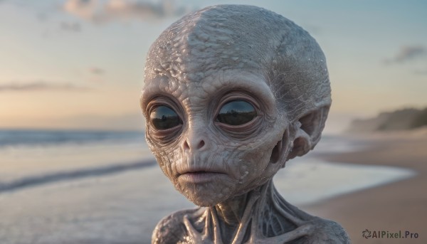 A glimpse of a alien in a ethereal outdoors