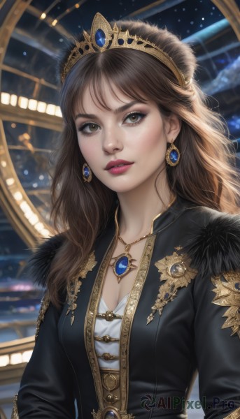 A breathtaking dynamic scene featuring a female