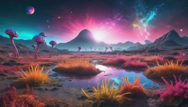 The serene presence of a landscape in a breathtaking outdoors