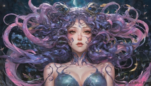 The charm of a female in a bold moon