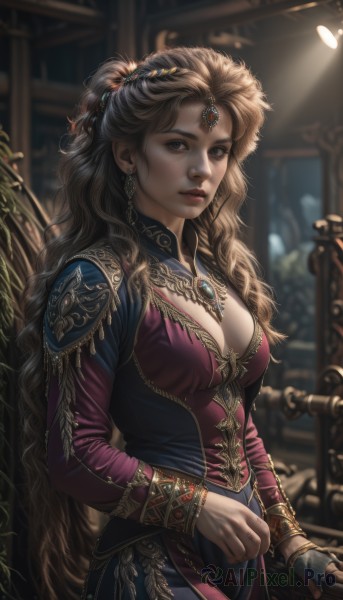 A charming dynamic scene with a female
