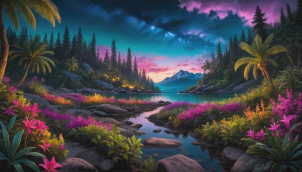 The timeless beauty of a landscape in a tranquil sunset outdoors