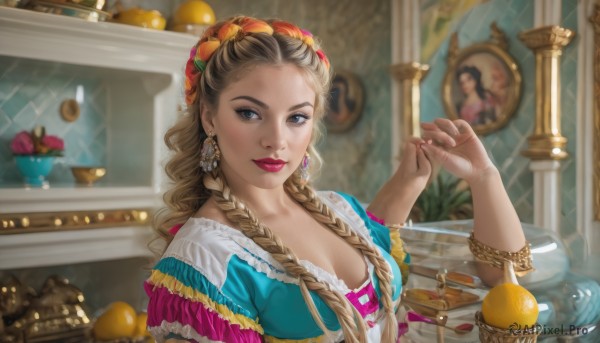 A female set against the backdrop of a serene dynamic scene
