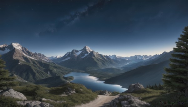 Outdoors brought to life with a serene landscape