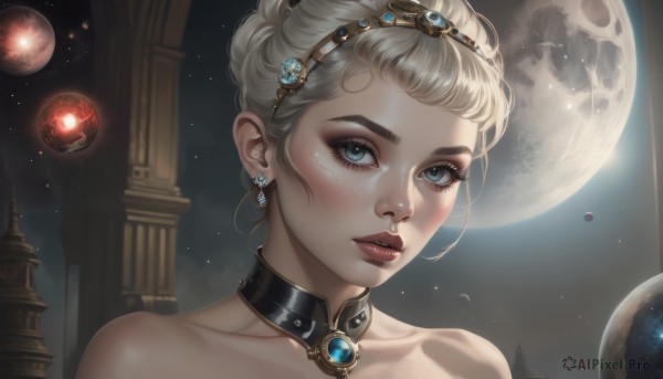 Night sky brought to life with a dynamic female