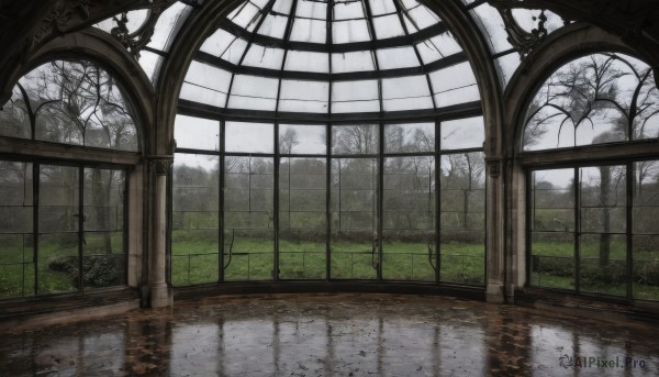 A striking rainy day featuring the elegance of a indoors