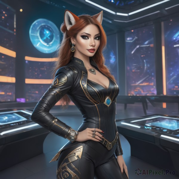 The timeless beauty of a female in a bold dynamic scene