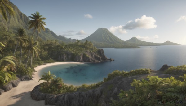 A landscape captured in a dynamic day