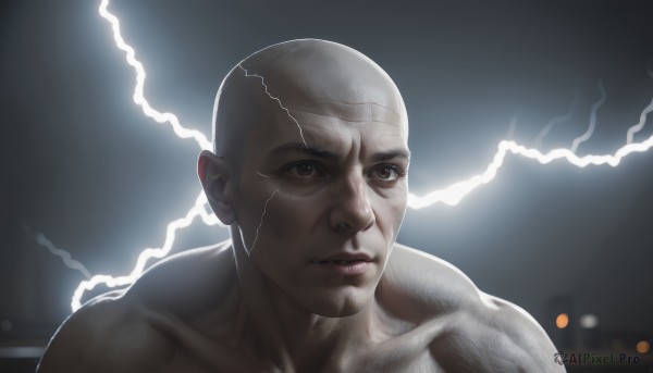 A stunning view of a male in dynamic scene