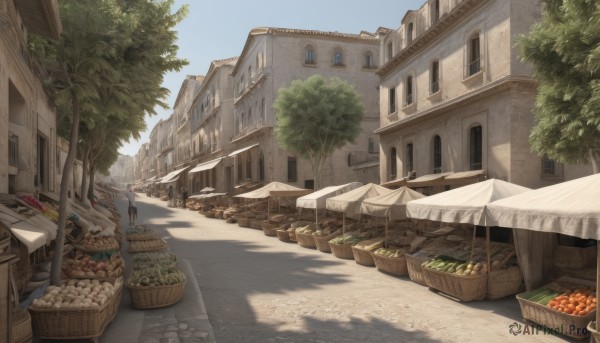 The beauty of a street set in a calm day