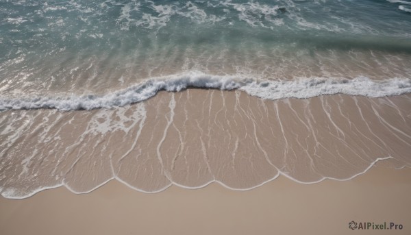 outdoors,day,water,no humans,ocean,beach,scenery,sand,waves,shore,artist name,from above,vehicle focus