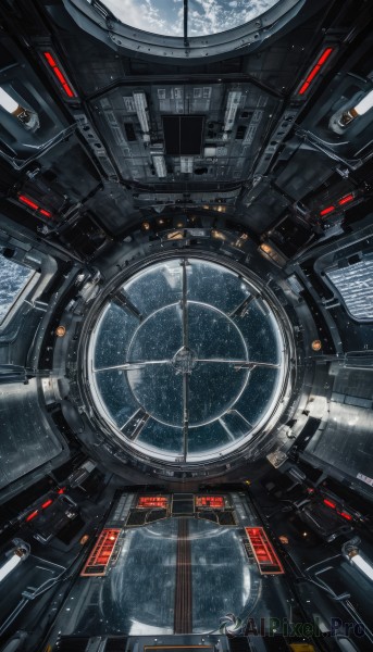 The elegance of a spacecraft in a ethereal scenery