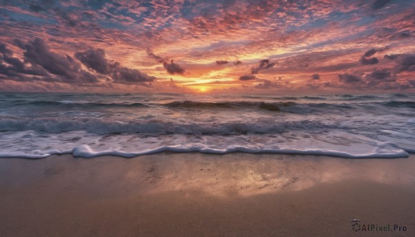 A unique subject in the heart of a beautiful sunset outdoors