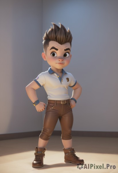 A male in a dynamic dynamic scene