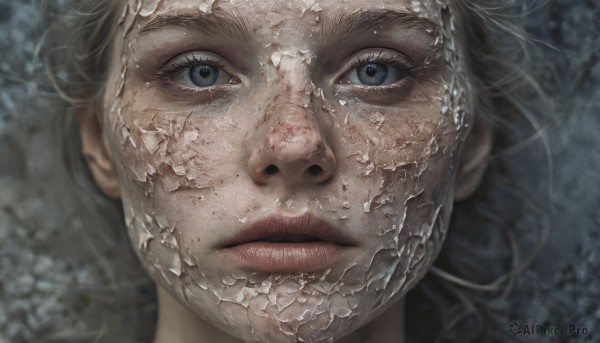 A ethereal dynamic scene showcasing a female