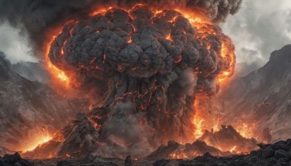 A striking fiery outdoors featuring the elegance of a unique subject