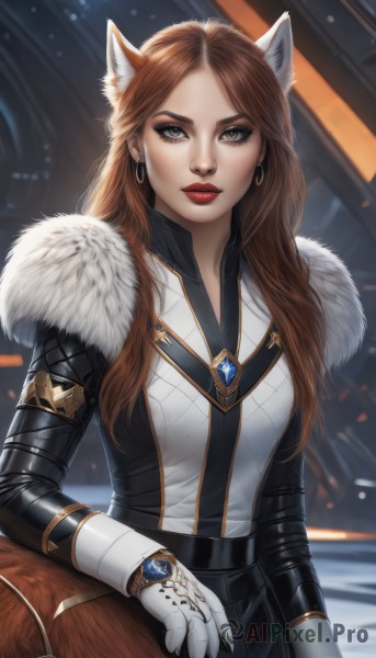 A female caught in a breathtaking dynamic scene