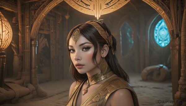 A stunning portrayal of a female in a breathtaking dynamic scene