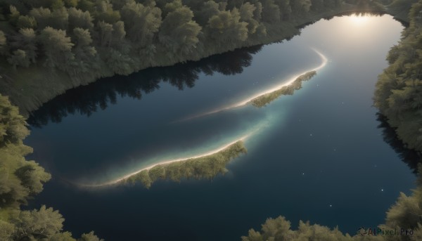 A glimpse of a landscape in a ethereal outdoors