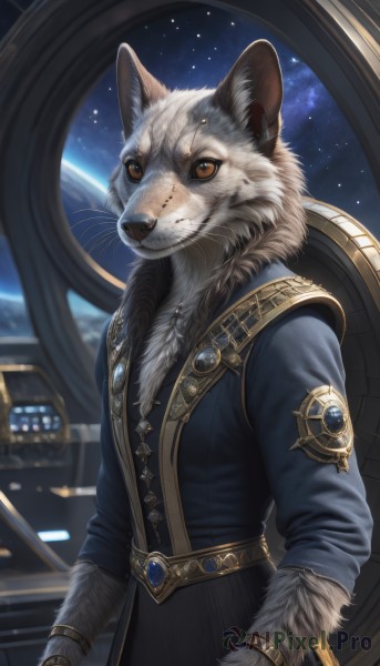 A stunning male captured in night sky