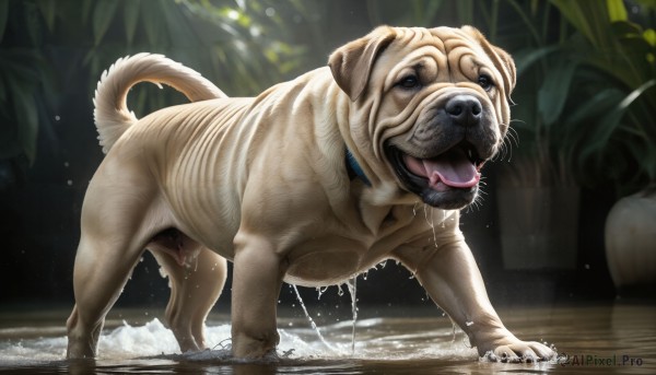 A striking outdoors featuring the elegance of a dog