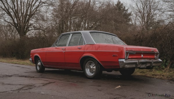 A unique view of a motor vehicle in day