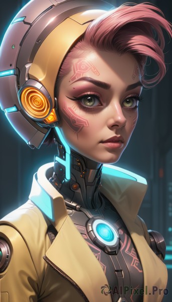 The majestic beauty of a cyborg set within a dynamic dynamic scene